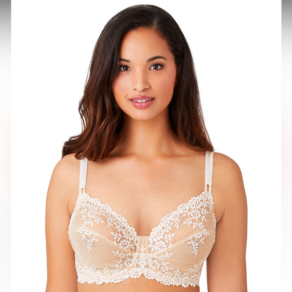 Embrace Lace Underwire Bra STYLE 65191 Sand Ivory